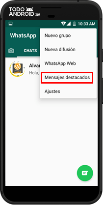 Trucos de WhatsApp - todoandroid360 - Ajustes - Mensajes destacados