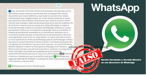 Errores de WhatsApp - todoandroid360 - Cadenas falsas